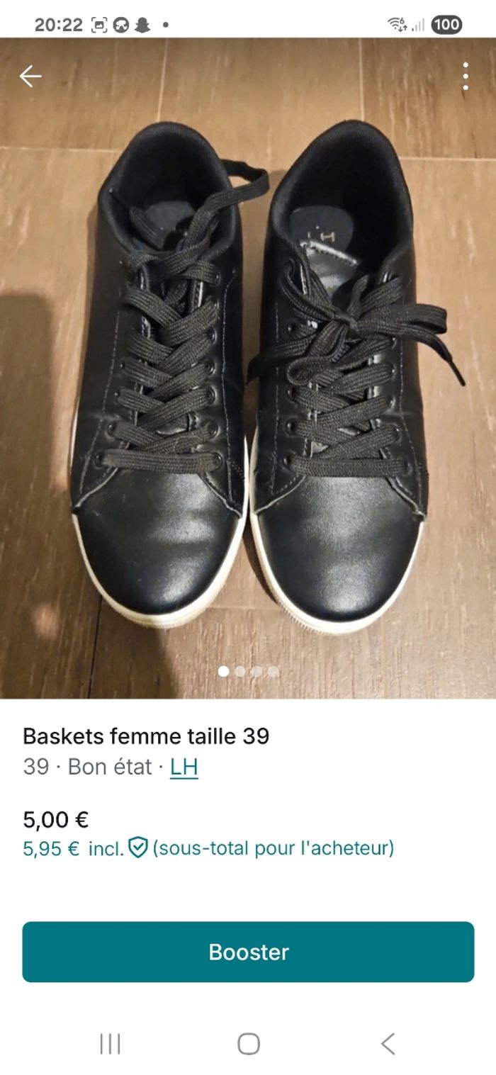 Baskets femme taille 39 - photo numéro 4