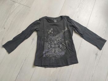 Tee shirt manches longues gris Zara kids 3/4ans