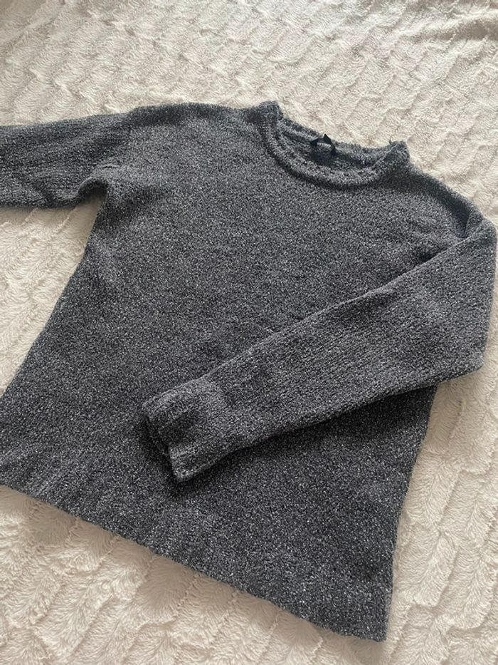 Pull gris brillant T2