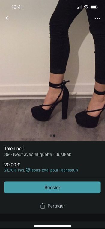 Chaussures à talons noir