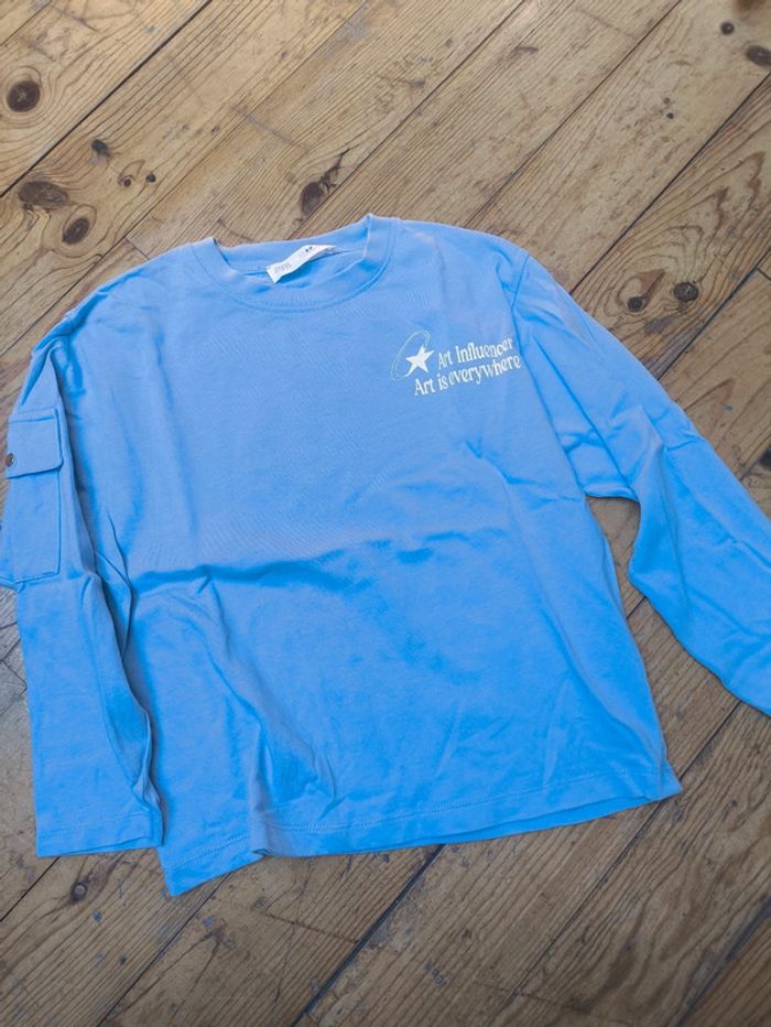 Tee shirt manches longues Zara 8-9 ans - photo numéro 3