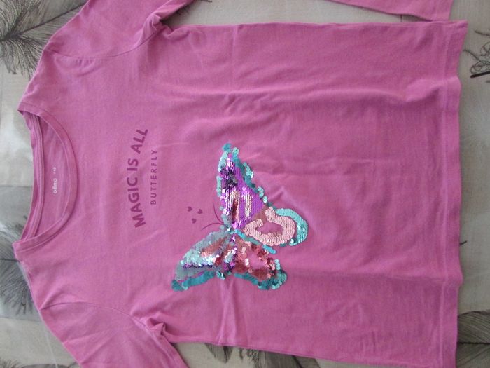 T-shirt à sequins Papillon Gémo 12 ans - photo numéro 3