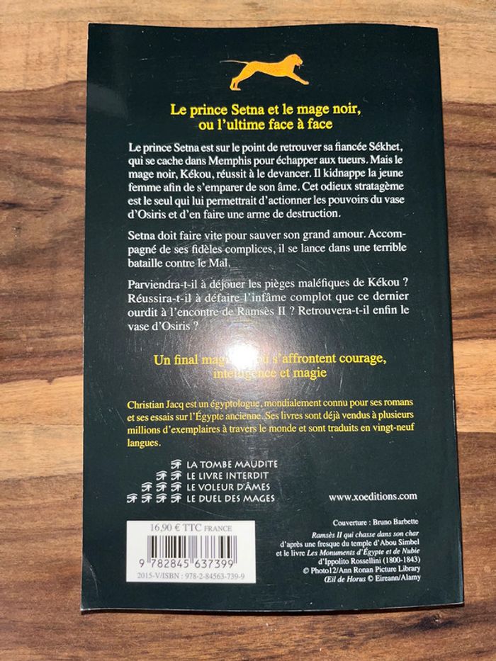 Christian Jacq * Les enquêtes de Setna * Le Duel des Mages - photo numéro 2