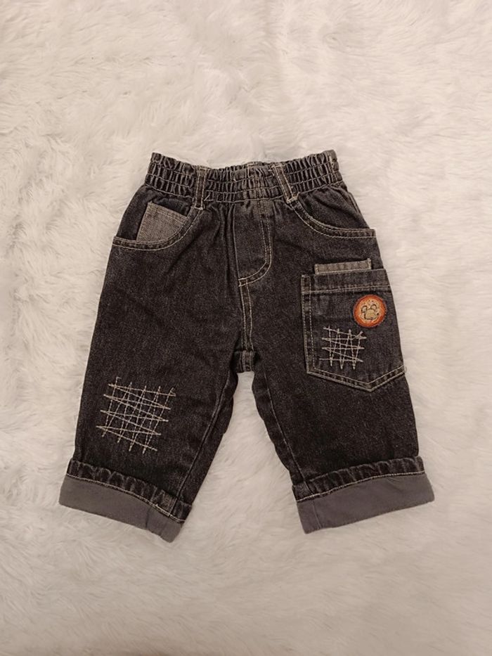 Jean taille élastique T. 6 mois Tissaia