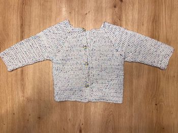 Gilet 6mois tricoté main