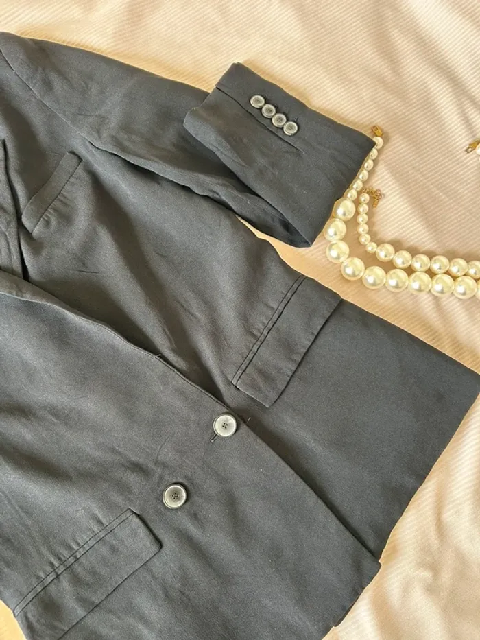 Blazer, Zara, noir taille M - photo numéro 4
