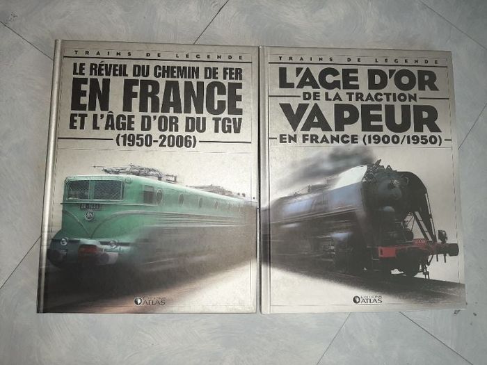 Lot 2 livres illustrés train de légende en France