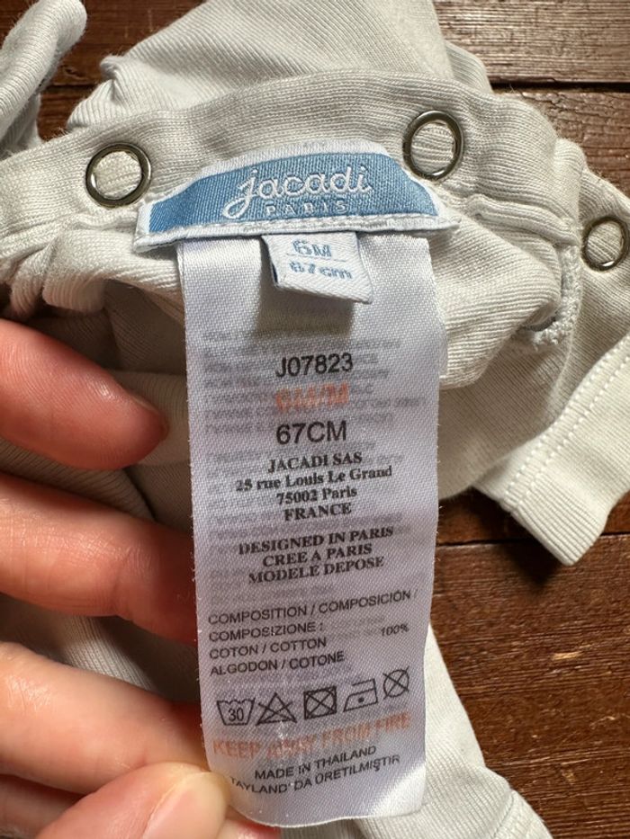 Body Jacadi col roulé blanc 6 mois - photo numéro 2