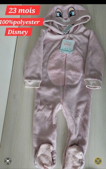 Grenouillère avec capuche fille 23 mois 