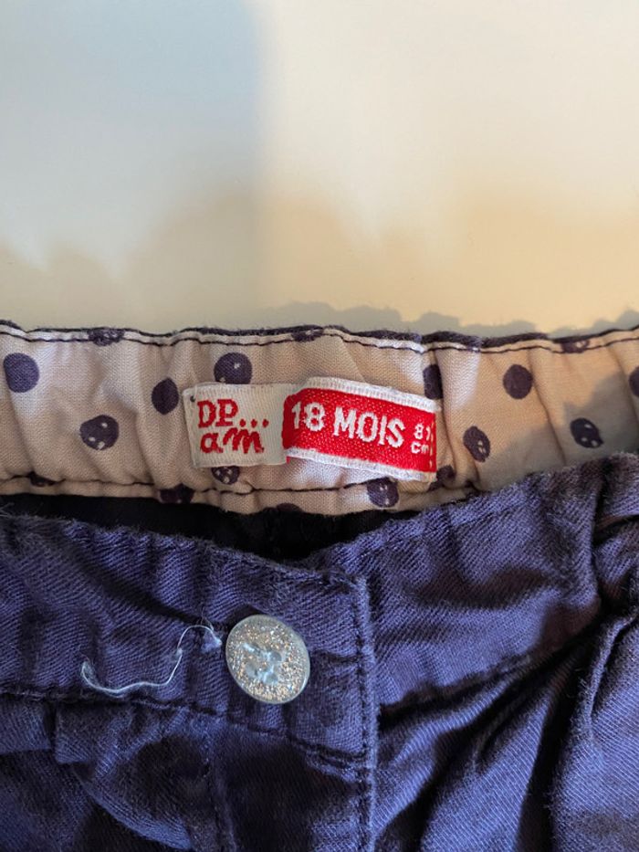 Pantalon DPAM 18 mois bleu Marine - photo numéro 2