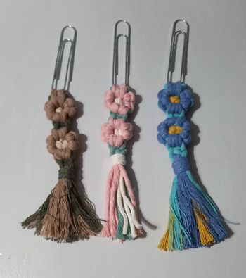 Marque pages macramé