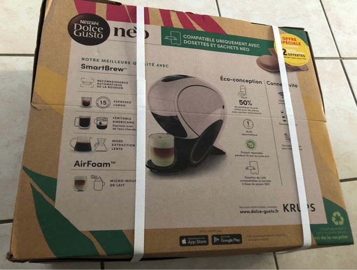 Machine à café KRUPS Nespresso Dolce Gusto Neo YY5499FD+ 60 dosettes  café Dolce gusto neufs ds emballage - photo numéro 7