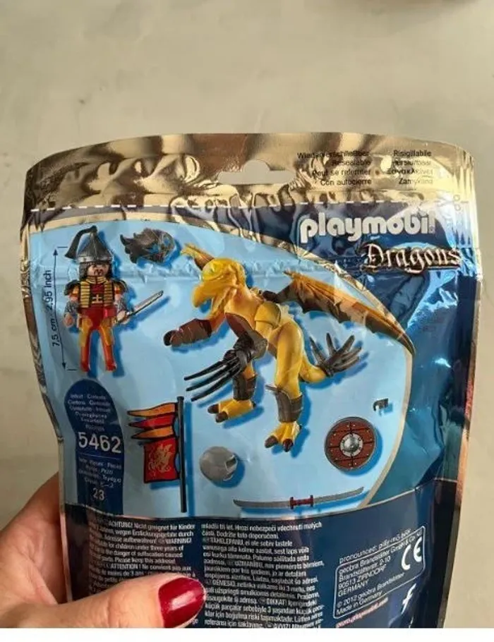 Playmobil 5462 neuf dragon et guerrier - photo numéro 5