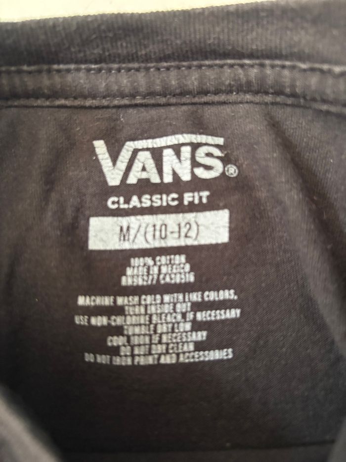 TEE shirt manches courtes noir vans 10ans - photo numéro 2