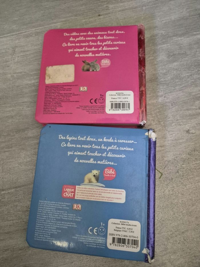 Lot de 2 livres animaux et je t aime  langue de chat - photo numéro 3
