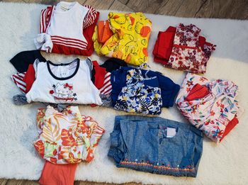 Lot de 8 ensembles bébé fille en 12 mois 🐣