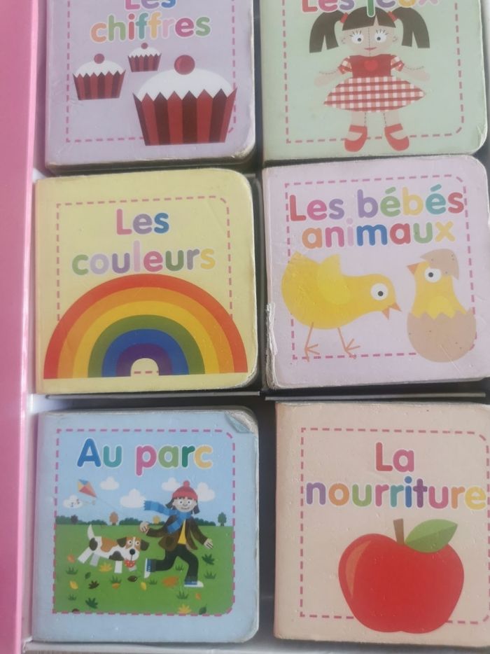 Coffret mon imagier avec 6 petits livres en carton - photo numéro 3