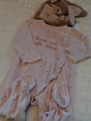 Pyjama 86cm rose pale