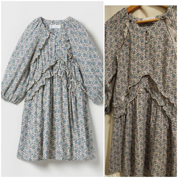 Robe Zara fille – Fleurie à volants