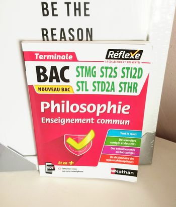 Livre Mémos réflexes philosophie enseignement commun terminale BAC stmg, st2ds..