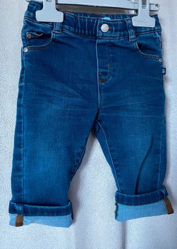Jeans souple avec revers ou pas 12 mois Obaibi