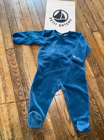 Pyjama velour petit bateau 12 mois
