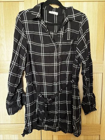 Chemise à carreaux noirs de grossesse Premaman t.xl