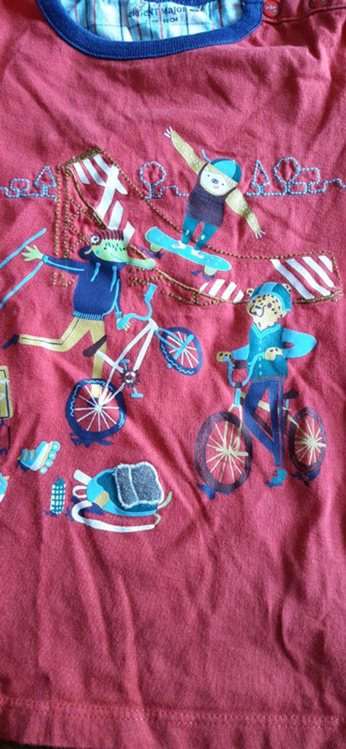 T shirt manches courtes sergent major 3 ans - photo numéro 2