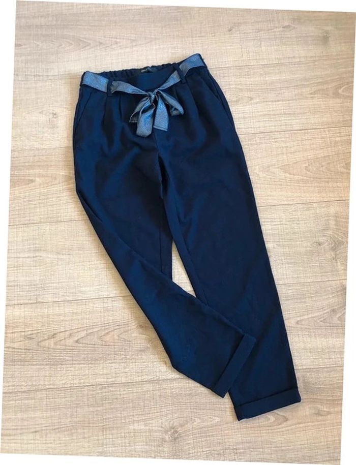 Pantalon chino bleu marine Only taille XS TBE - photo numéro 12