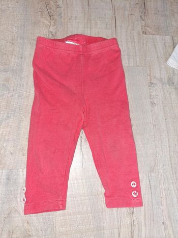Leggings rose fille 12 mois