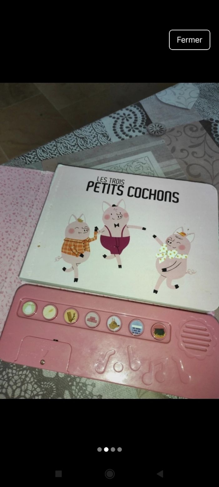 Livre interactif les 3 petit cochon j40 - photo numéro 4