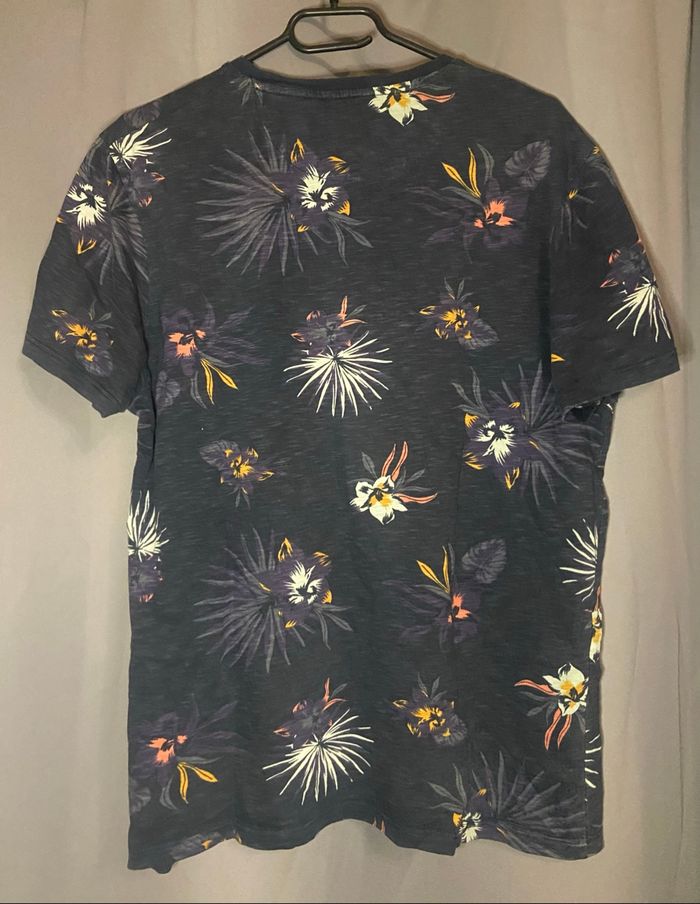 Tee-shirt »Jules »bleu marine et fleurs multicolores - photo numéro 2