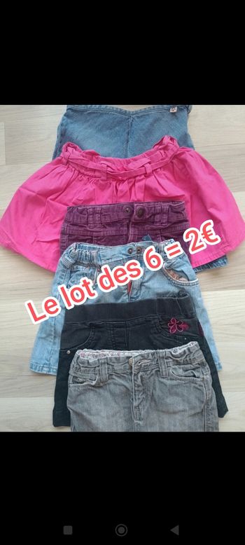 Lot de 6 jupes