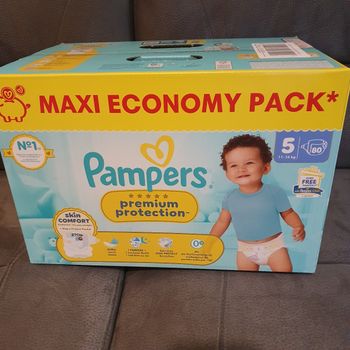 Couches Pampers Premium protection taille 5 maxi pzck