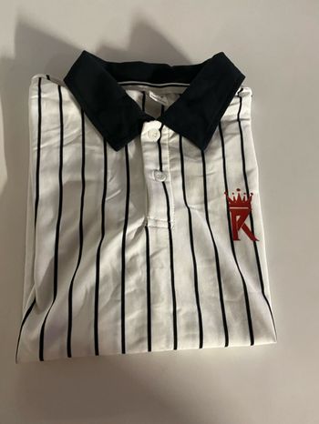 Teeshirt blanc à rayures noir enfants  shein taille 134