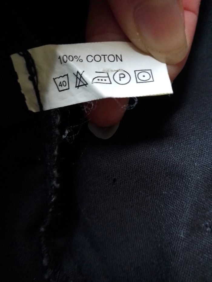 Chemise manches longues grise foncé ado - photo numéro 20