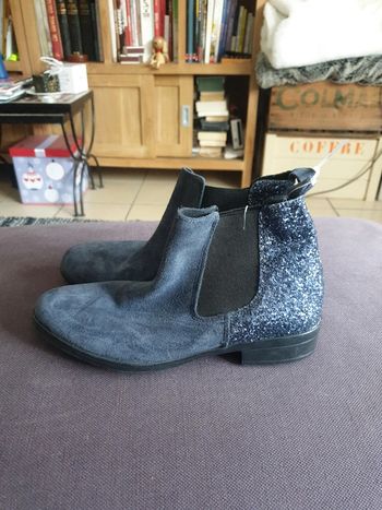 Bottines neuves cuir La Halle taille 37