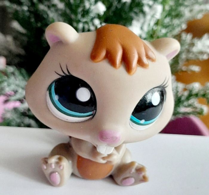 Figurine Littlest Pet Shop Castor marron clair