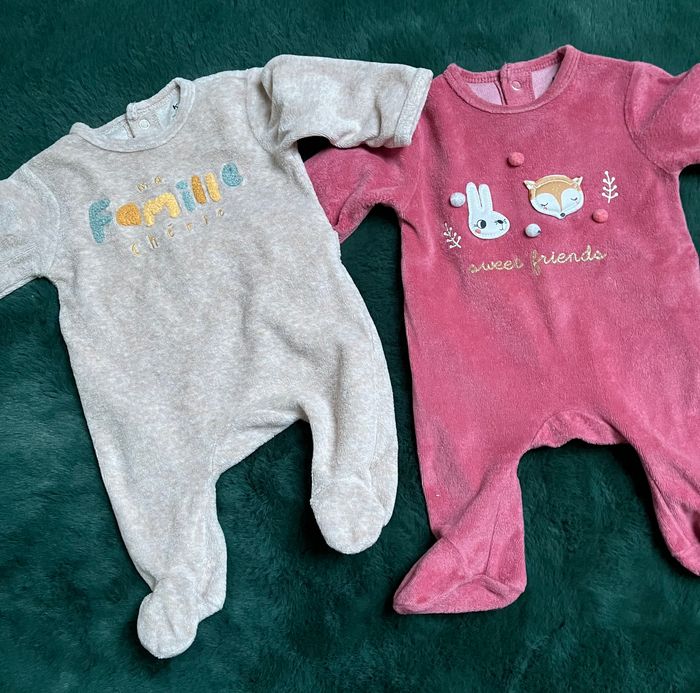 Lot de pyjamas velours