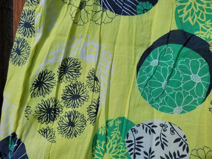 Magnifique robe d'été Jean Bourget, colorée tons vert, 10 ans - photo numéro 7