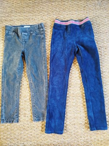 Jegging et pantalon velours 