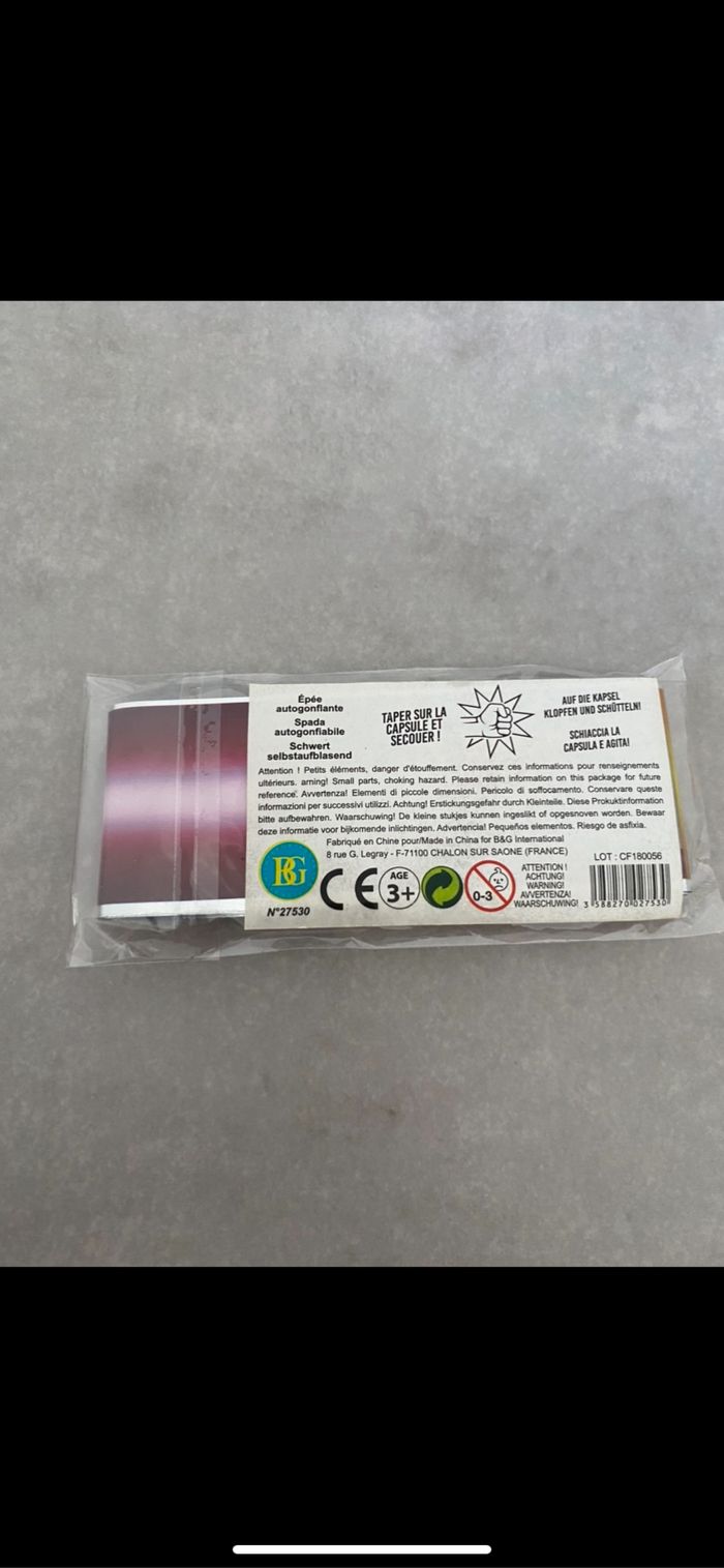 Epée autogonflante - photo numéro 2