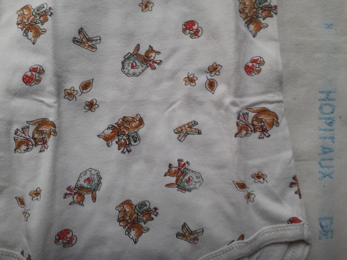 Body blanc motif kangourous - photo numéro 2