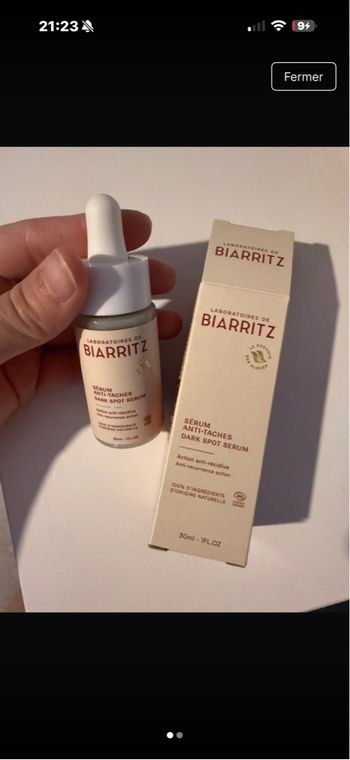 Sérum anti taches Laboratoire de Biarritz 