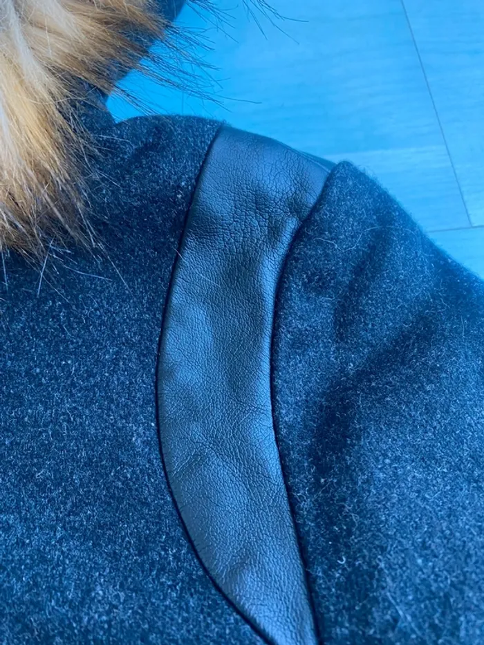 Manteau duffle-coat gris anthracite fille marese 4 ans - photo numéro 9