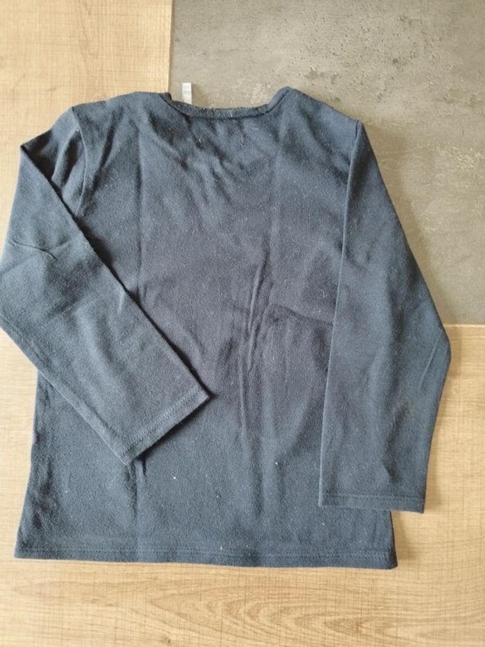 Lot gilet hiver rouge + tee shirt manches longues marine - photo numéro 9