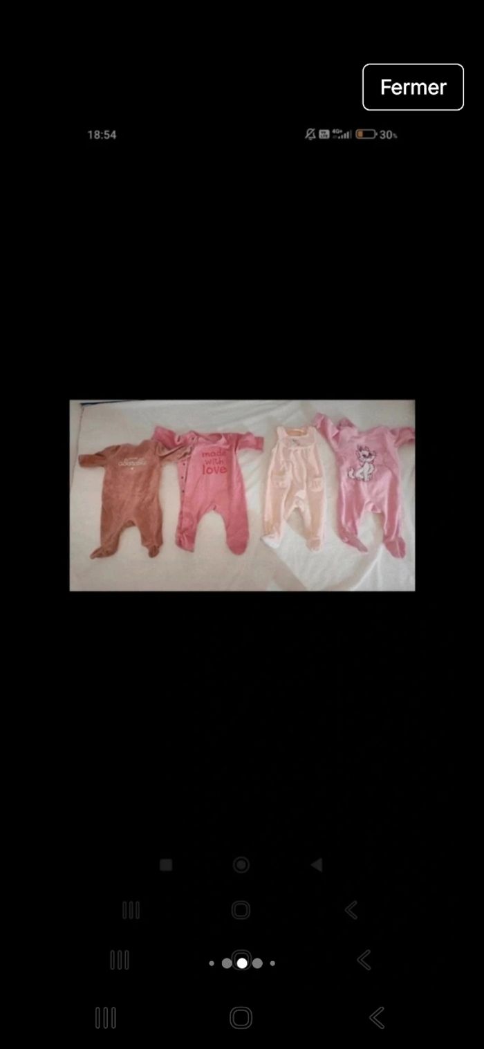 Lot vêtements bébé fille 1 mois - photo numéro 3