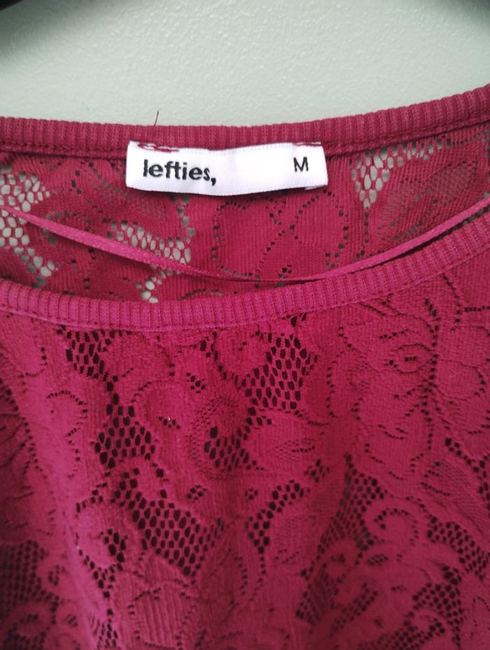 Haut manches 3/4 lefties dentelles - photo numéro 2