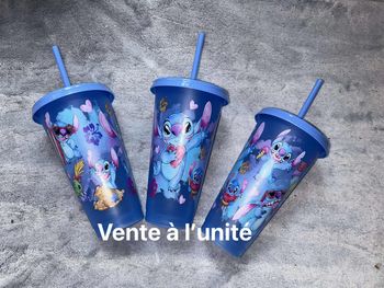 Grand gobelet à paille stitch Disney