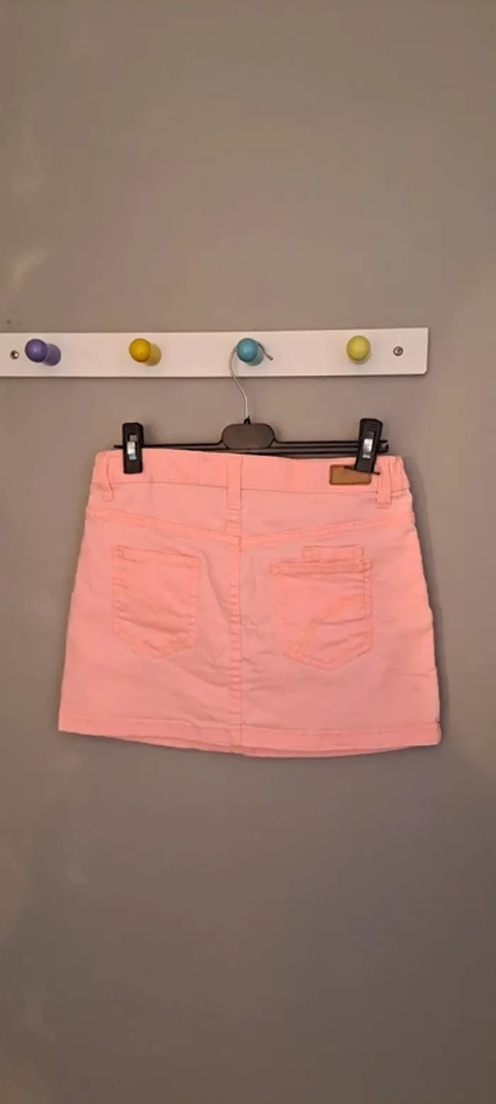 Jupe courte orangée - Marque Vitamine - Taille 12 ans - Très bon état. - photo numéro 12